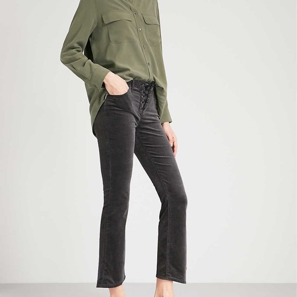 AG Jodi Crop Lace-Up Rich Mercury 26 - Picture 8 of 15